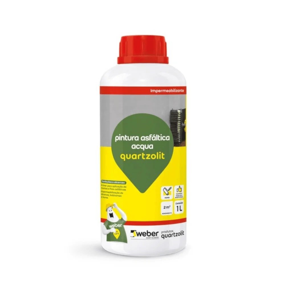 PINTURA ASFALTICA ACQUA FR 1L QUARTZOLIT PINTURA ASFALTICA ACQUA FR 1L QUARTZOLIT