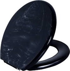ASSENTO  SANITARIO ALMOFADADO TPK/AS* PRETO-MARMORE ASTRA