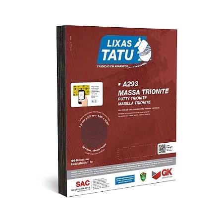LIXA MASSA 220 TRIONITE TATU LIXA MASSA 220 TRIONITE TATU