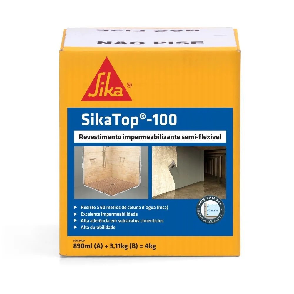 SIKATOP 100 CINZA 4KG CX SIKATOP 100 CINZA 4KG CX