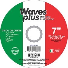 DISCO CORTE INOX 7 ITALIA 180X1,6X22,2 W DISCO CORTE INOX 7 ITALIA 180X1,6X22,2 W