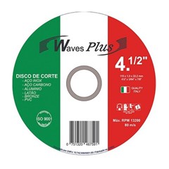 DISCO CORTE INOX 4.1/2 ITALIA WAVES 