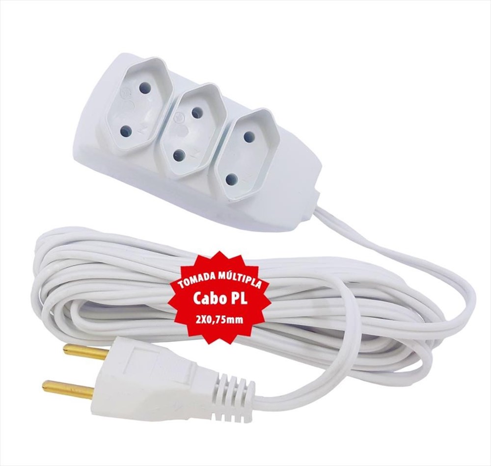 EXTENS TRIP PT PP 3X0,75MM 5M SAQ LIDER EXTENS TRIP PT PP 3X0,75MM 5M SAQ LIDER