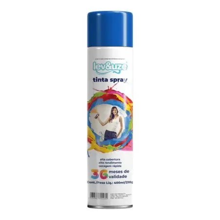 TINTA SPRAY 400ML LEVEUSE UG AZUL MED TINTA SPRAY 400ML LEVEUSE UG AZUL MED