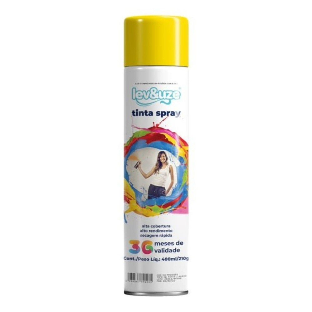 TINTA SPRAY 400ML LEVEUSE UG AMARELO TINTA SPRAY 400ML LEVEUSE UG AMARELO