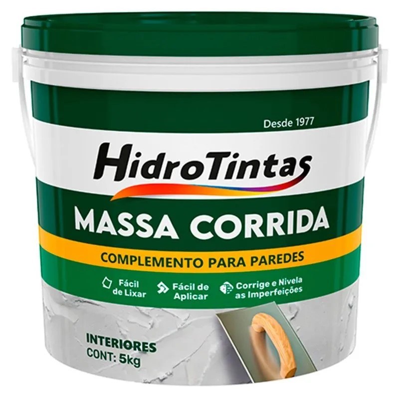 MASSA CORRIDA HIDROTINTAS 5KG MASSA CORRIDA HIDROTINTAS 5KG