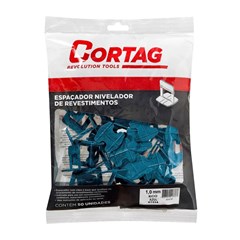 ESPACADOR PRA NIVELADOR ECO 1,0MM AZUL COM 50UN CORTAG