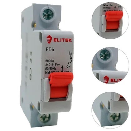 DISJUNTOR MONOFASICO ED61 40A C 6KA ELITEK DISJUNTOR MONOFASICO ED61 40A C 6KA ELITEK