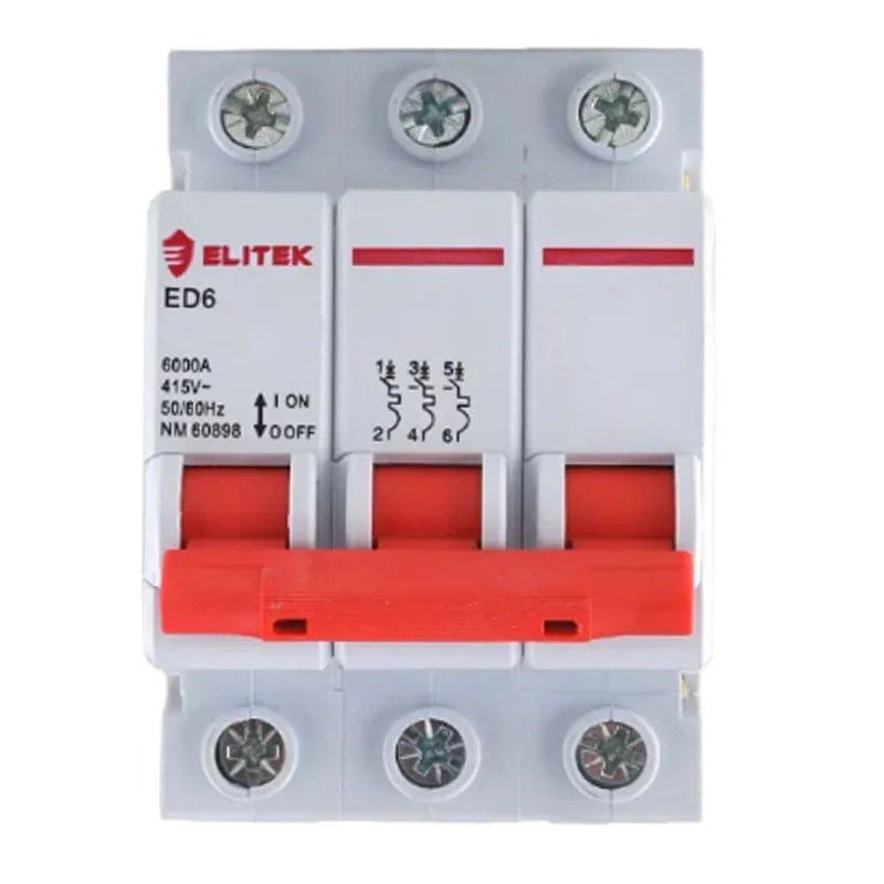 DISJUNTOR TRIFAS ED63 40A C 6KA ELITEK DISJUNTOR TRIFAS ED63 40A C 6KA ELITEK