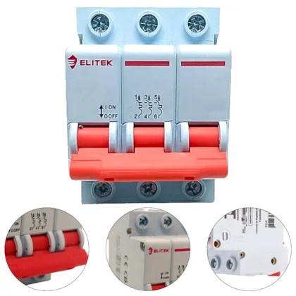 DISJUNTOR TRIFAS ED10E 70A C 10KA ELITEK DISJUNTOR TRIFAS ED10E 70A C 10KA ELITEK