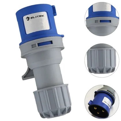 PLUG INDUSTRIAL 3P 32A/220V AZUL EPI322P220 ELITE PLUG INDUSTRIAL 3P 32A/220V AZUL EPI322P220 ELITE