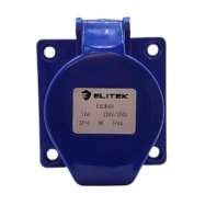 TOMADA INDUSTRIAL EMBUTIR 3P 16A/220V AZUL E30B46 ELITEK TOMADA INDUSTRIAL EMBUTIR 3P 16A/220V AZUL E30B46 ELITEK
