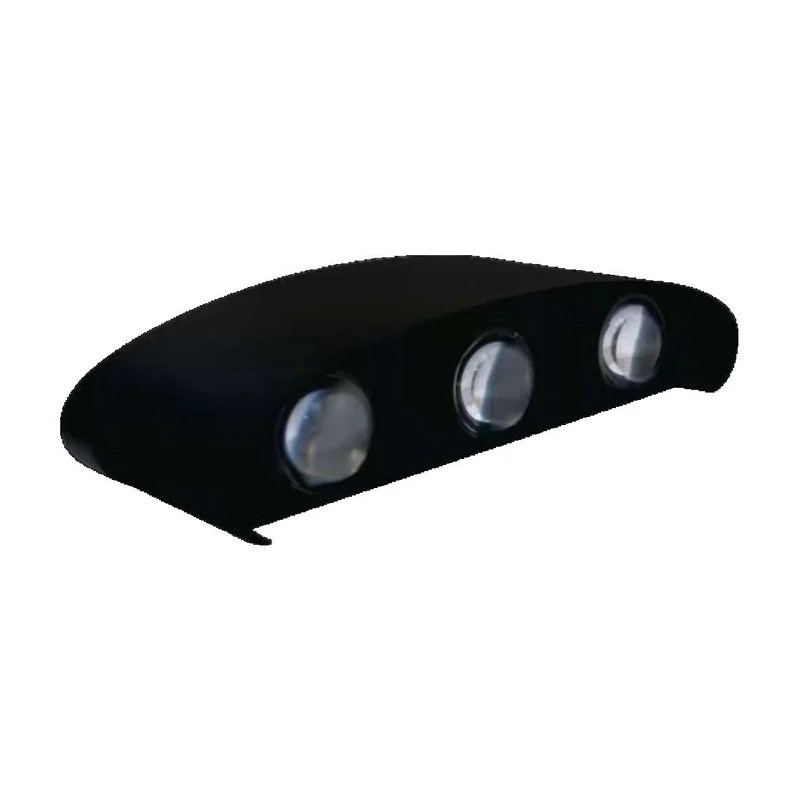 LUM ARANDELA LED MEIA LUA 6W 3000K PR SO LUM ARANDELA LED MEIA LUA 6W 3000K PR SO