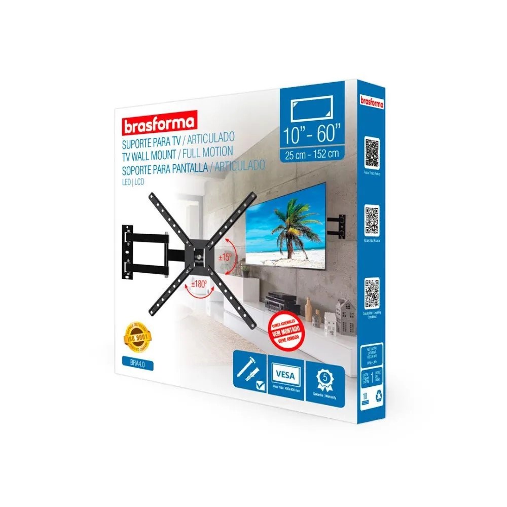 SUPORTE TV TRI ARTICULADO 10A60 BRASFORM SUPORTE TV TRI ARTICULADO 10A60 BRASFORM