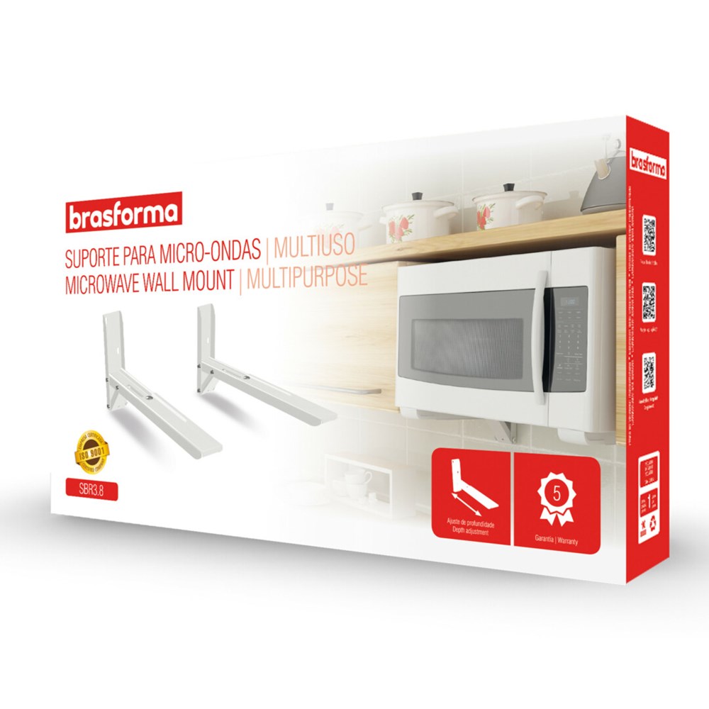 SUPORTE BRANCO FORNO MICRO BRASFORMA SUPORTE BRANCO FORNO MICRO BRASFORMA