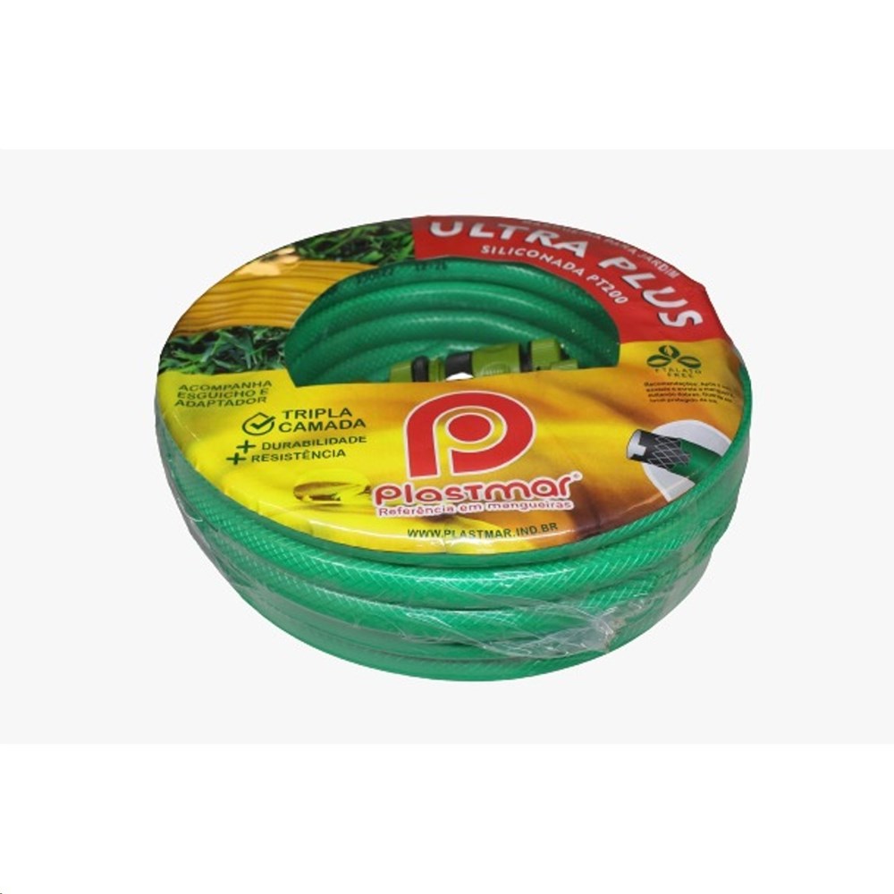 MANGUEIRA JARDIM ULTRA-PRUL 30M SILICONE VERDE PLASTMAR MANGUEIRA JARDIM ULTRA-PRUL 30M SILICONE VERDE PLASTMAR