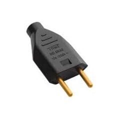 PLUGUE PAD 2P 10A PRETO 2140  FAME