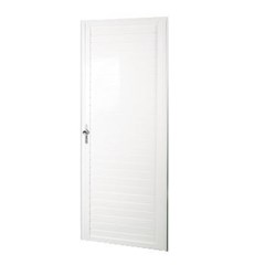 PORTA ALUMINIO LAMBRI BRANCA LADO ESQUERDO  60X210 QUALI