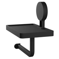 PAPELEIRA C/SUPORTE C/ADESIVO PR FOSCO