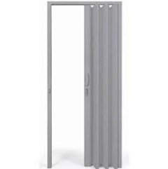 PORTA SANFONADA CINZA COM KIT 72CM PERFILPLAST