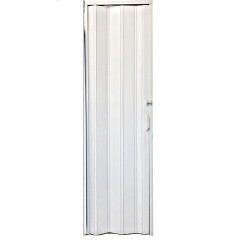 PORTA SANFONADA BRANCA COM KIT 84CM PERFILPLAST