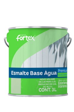 ESMALTE BASE AGUA 3L BRANCO NEVE ACETINADO
