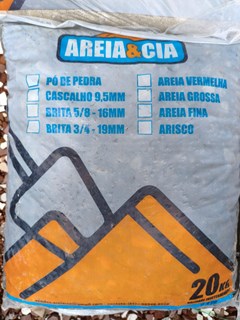 AREIA GROSSA SACO 20KG