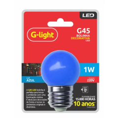 LED SMD GLOBO G45 1W AZUL