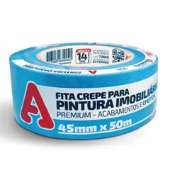 FITA CREPE PARA PINTURA IMOBILIARIA AZUL NEON ADERE A327S 45MMX50M