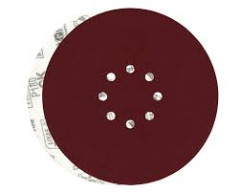 DISCO LIXA MASSA IMPORTADO 9” COM PLUMA 8 FUROS GRAO 050 TATU