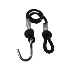 CORDA PRETA EXTENSORA REDE GANCHO METALVI