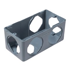 CAIXA PVC ANTICHAMA 5 ENTRADAS CINZA TAF