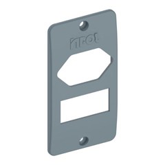 AMPA 1 TECLA TOMADA HEXAG. 3.4 CINZA TAF