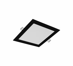 PAINEL BACKLIGHT QUADRADO EMBUTIR 18W 3000K PRETO