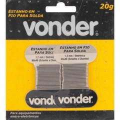 SOLDA ESTANHO FIO 1,2MM 60X40 CART.2X10G