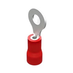 TERMINAL P/CABO ANELAR VERMELHO 1,5MM UNIDADE