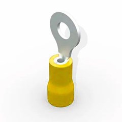 TERMINAL P/CABO ANELAR AMARELO 6,0MM UNIDADE