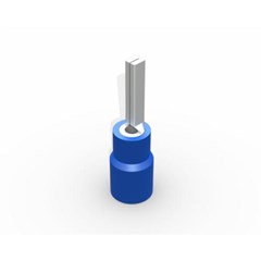 TERMINAL P/CABO TUBULAR AZUL 2,5MM UNIDADE