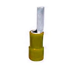 TERMINAL P/CABO TUBULAR AMARELO 6,0MM UNIDADE