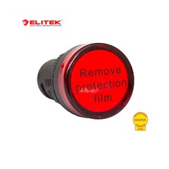 SINALEIRA MONOLOCO VERMELHO 12V ELITEK