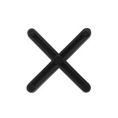 ESPACADOR CRUZETA 2,0MM PRETO 100PCS