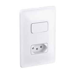 INTERRUPTOR SIMPLES 10A+1 TOMADA 2P+T 10A ZEFFIA