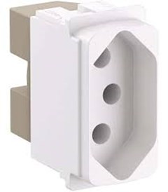 MODULO ZEFFIA TOMADA 2P+T 10A BRANCA