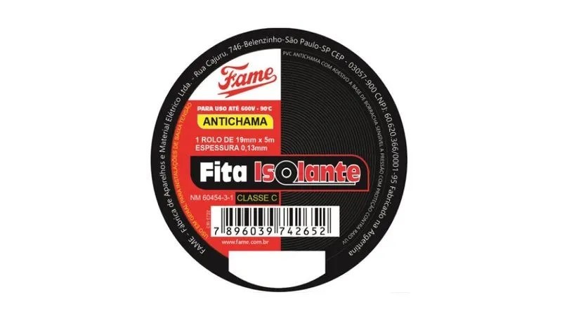 FITA ISOLANTE 05M FAME 4268 FITA ISOLANTE 05M FAME 4268