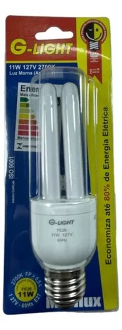 LAMPADA PREM ELE 2U 11W BRANCA G-LIGHT