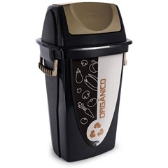 LIXEIRA SELET BASC ORGANICO 45L PLASUTIL