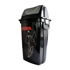 LIXEIRA SELET BASC PLASTICO 45L PLASUTIL
