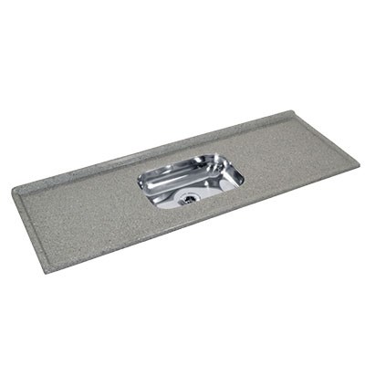 PIA GRANITO CUBA INOX 150X54 PI154-CR DE PIA GRANITO CUBA INOX 150X54 PI154-CR DE
