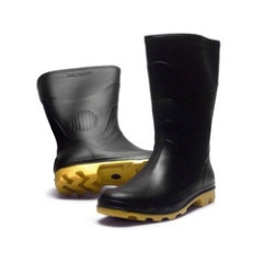 BOTA PEGA FORTE CANO MEDIO PRETO/AMARELO 40