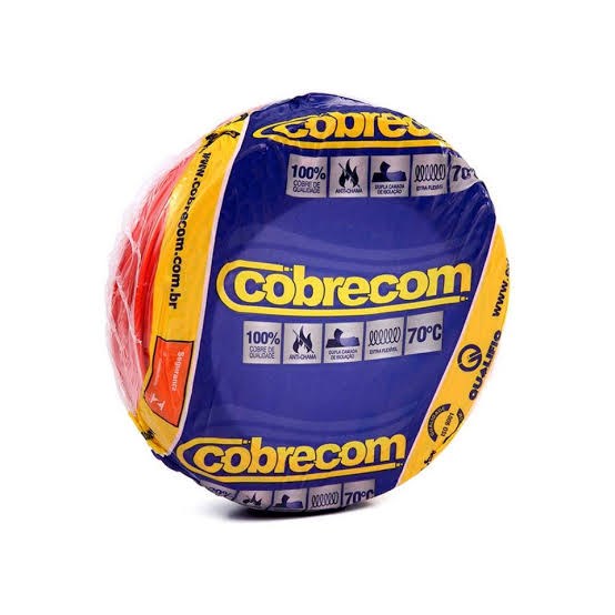 CABO COBRECOM 10,0MM VERMELHO PECA (100M) CABO COBRECOM 10,0MM VERMELHO PECA (100M)